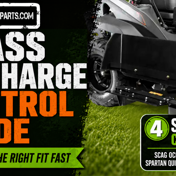 Grass Discharge Control Guide: SCAG OCDC vs E-OCDC vs Spartan Quick Chute vs Qwikchute