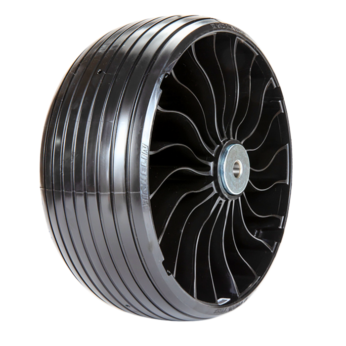 Michelin 52441 Grooved Caster Airless Tire 13x6.5N6 - 3/4" Axle