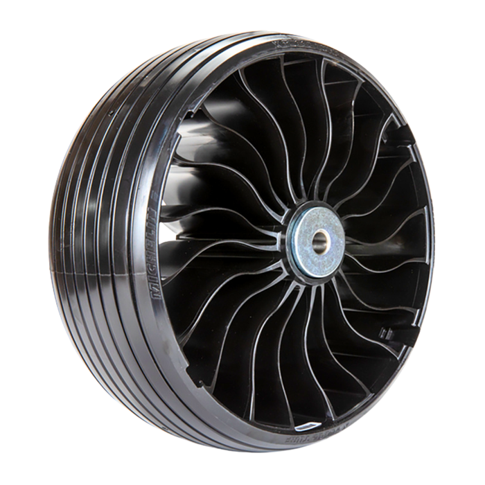 Michelin 52441 Grooved Caster Airless Tire 13x6.5N6 - 3/4" Axle