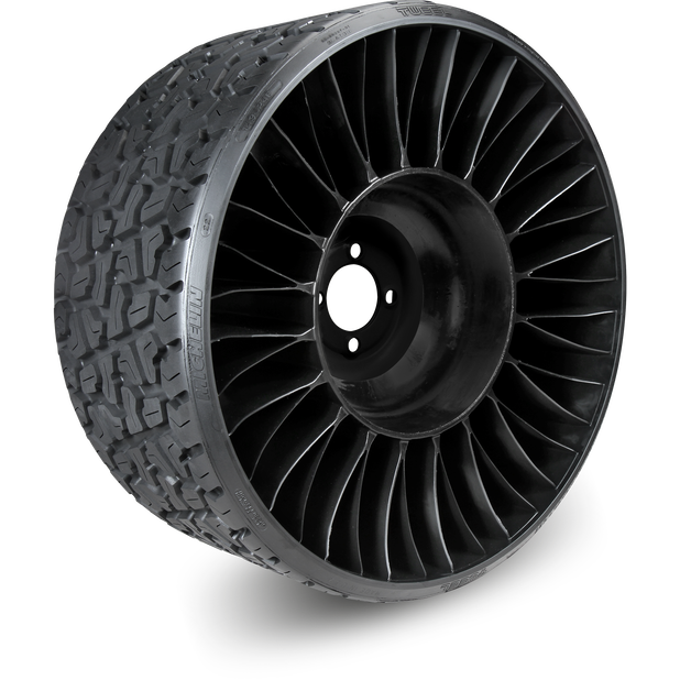 Michelin 77185 X Tweel Turf 24x12N12 Airless Rear Tire – SCAG Patriot, Tiger Cat II & V-Ride II – Single