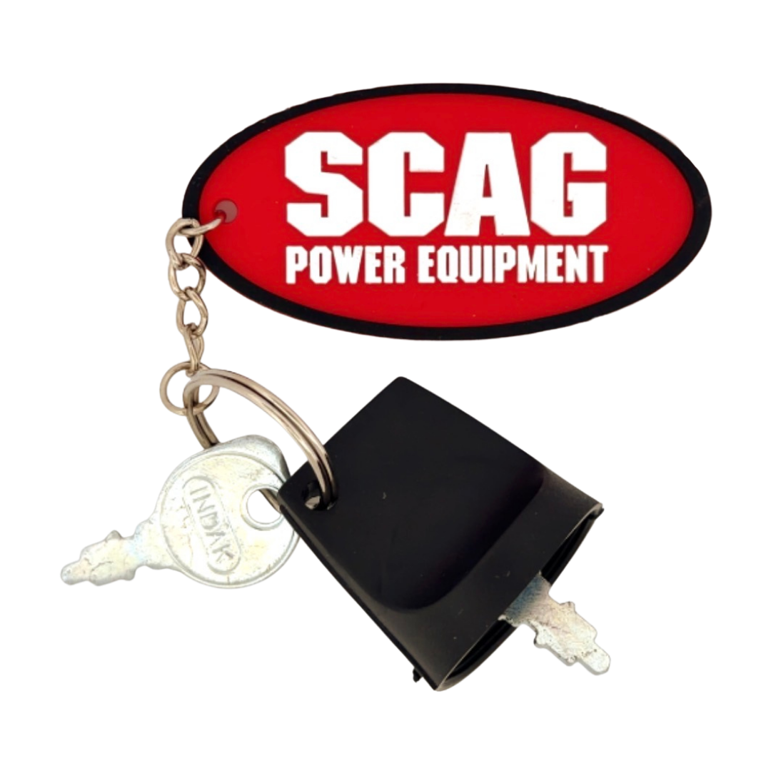 SCAG Ignition Key Set with Shroud & Keychain — AWESOMEMOWERPARTS.COM