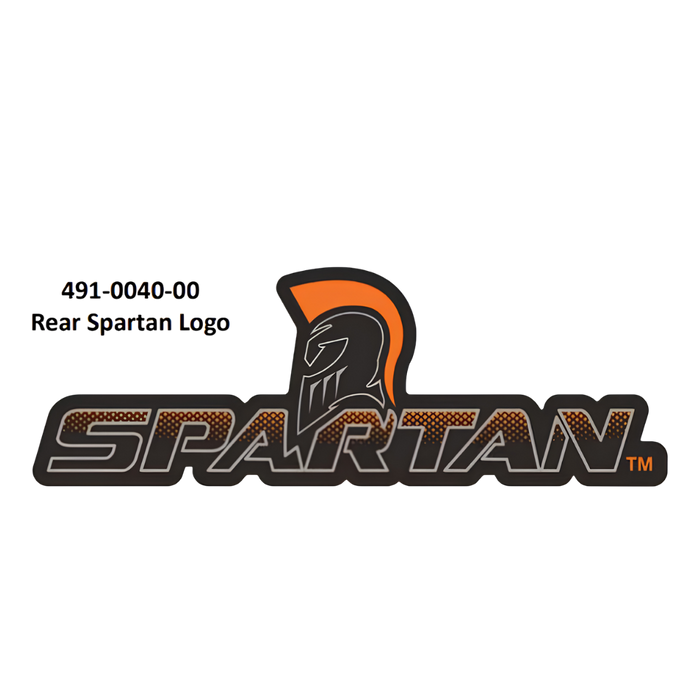 Spartan Mowers 491-0040-00 Rear Chassis Decal Rear Spartan Logo OEM