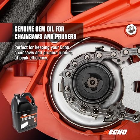 ECHO 1 Gallon Premium Bar and Chain Oil for Gas or Battery Chainsaws and Pole Pruning Saws