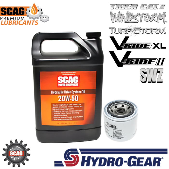Scag Hydraulic Oil Change Kit - Tiger Cat II - V-Ride II - V-Ride XL - SWZ - Windstorm - Turf Storm
