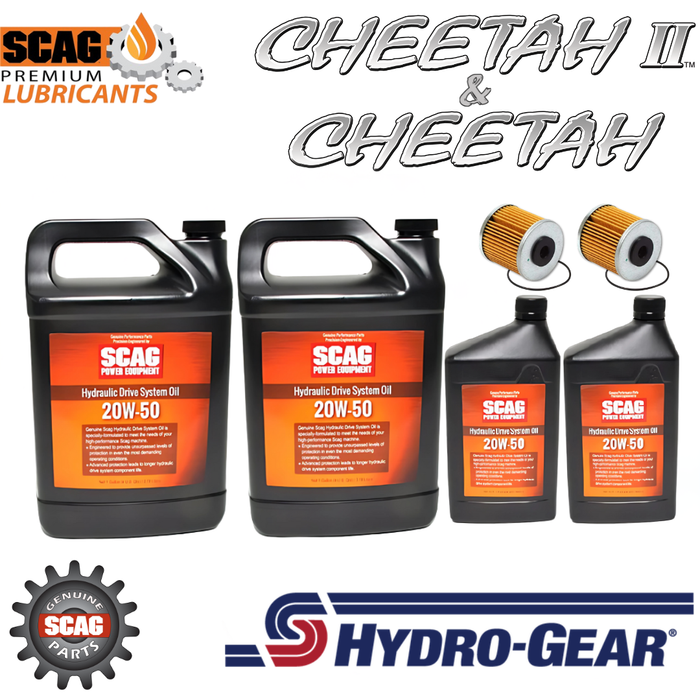 SCAG Hydraulic Oil Change Kit - Cheetah & Cheetah II - SCZ / SCZII