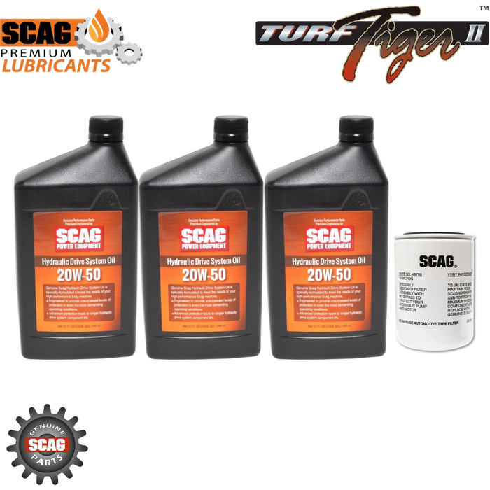 Scag Hydraulic Oil Change Kit - Turf Tiger II