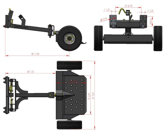 Two Wheel Sulky - Lift & Latch