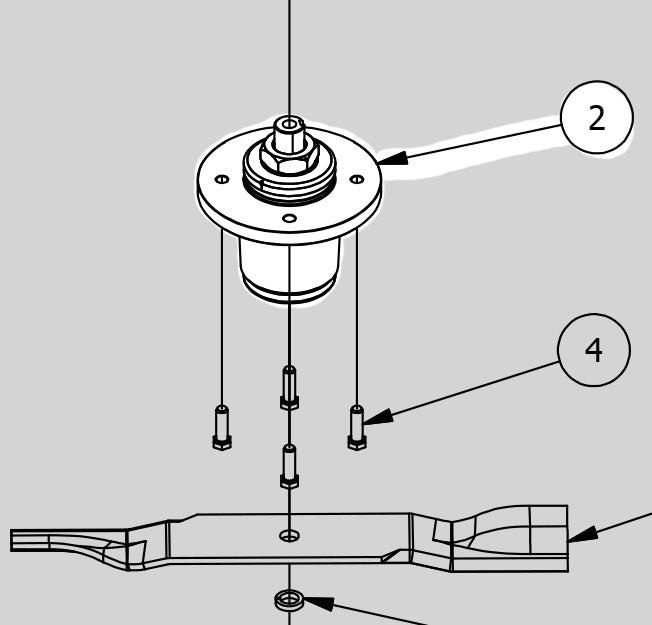 Spartan Heavy Duty Deck Spindle