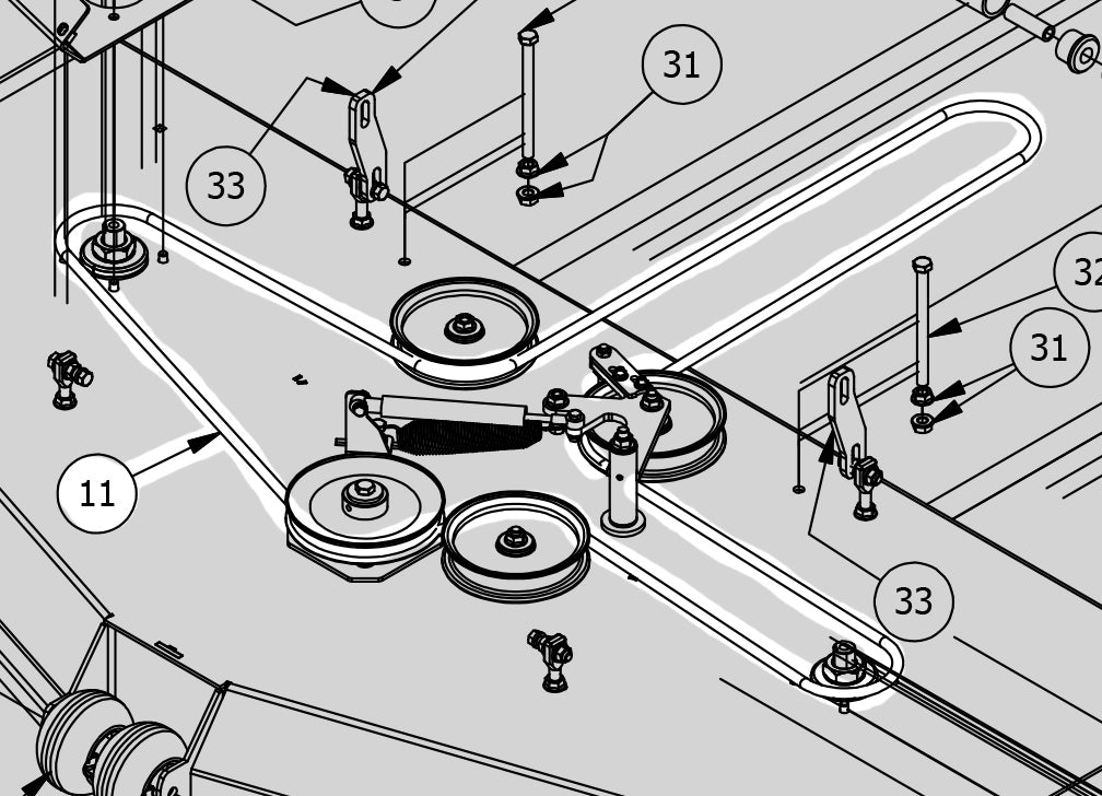 Spartan 72" Mower Deck Belt