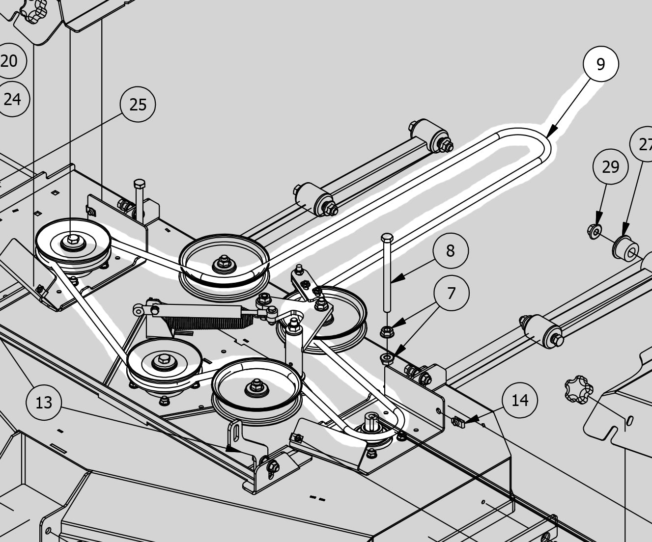 Spartan 48" Mower Deck Belt